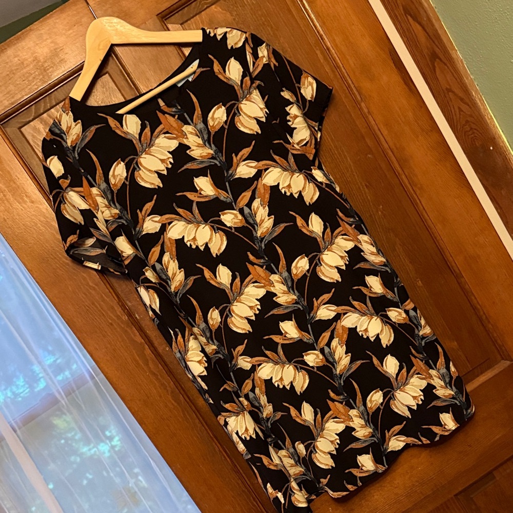 She + Sky Black Floral Dress